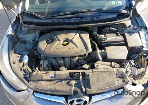 2016 Hyundai Elantra Se из США, поврежденный, VIN 5NPDH4AE4GH746671